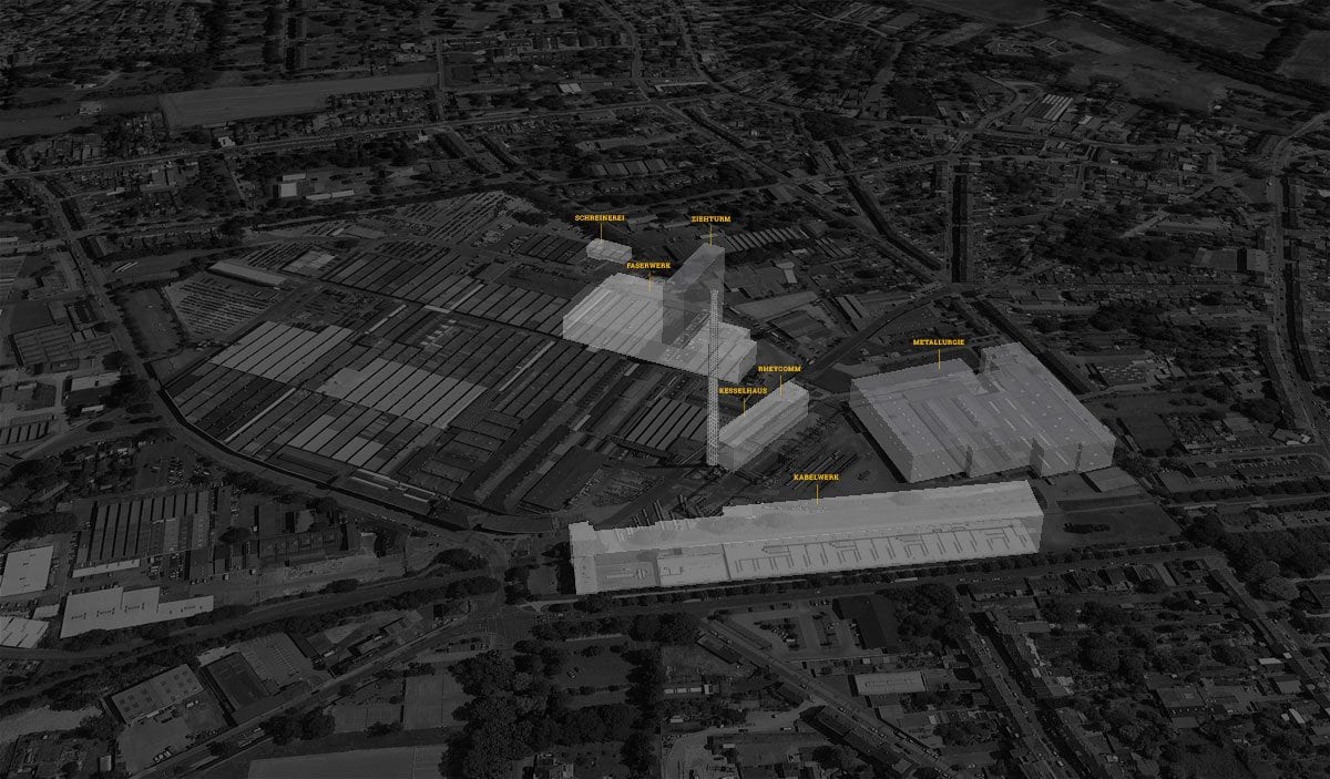  Kabelwerk Mönchengladbach 3D Standort Skizze von Alldesign 