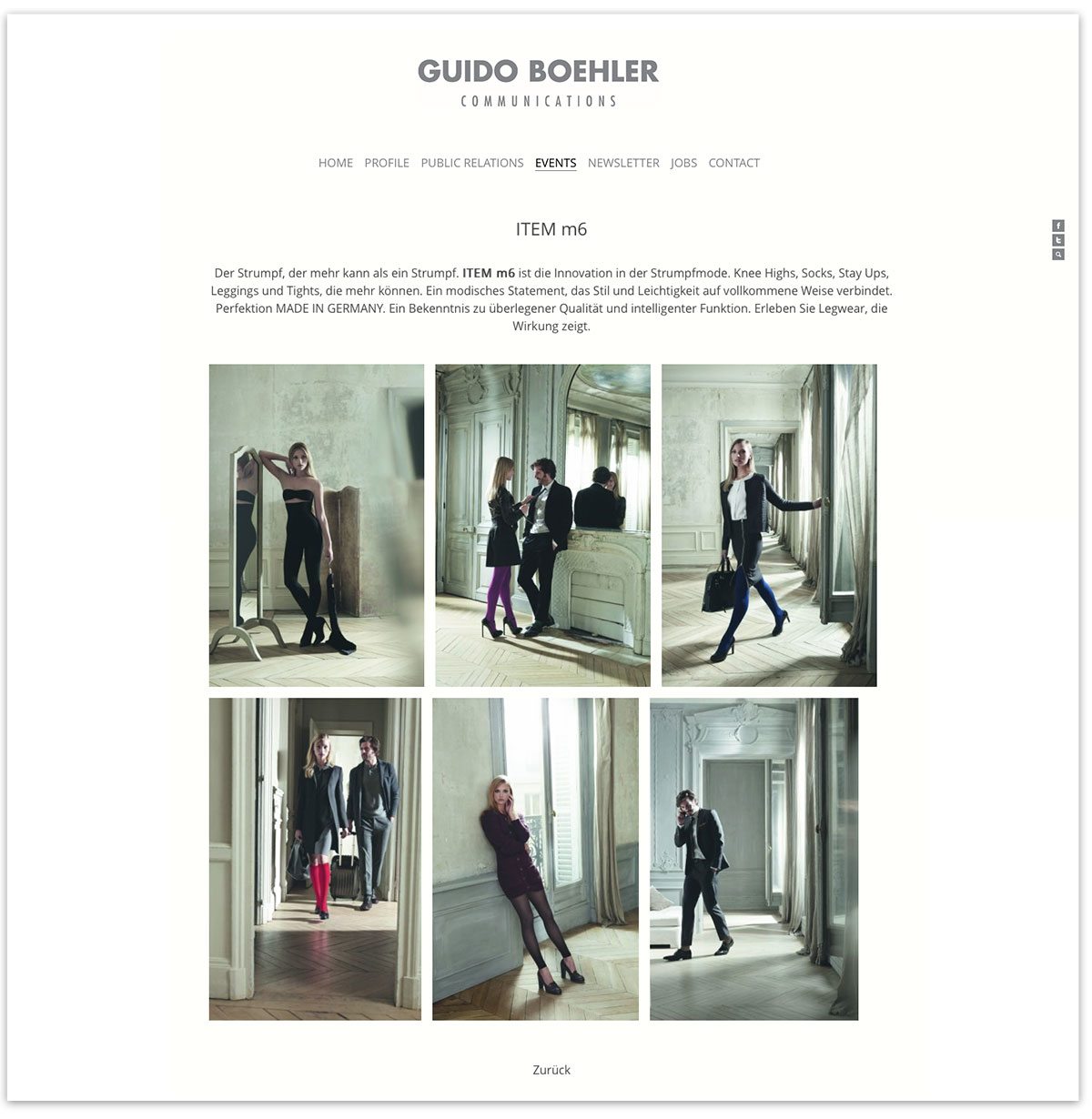 Guido Boehler Communications Website